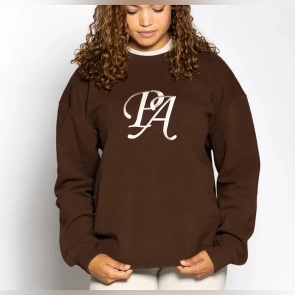 Ptula brown crewneck Script size S - Picture 1 of 7